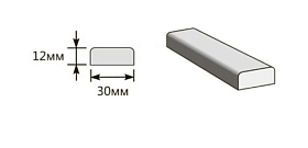Притворная планка для дверей Браво, Без отделки